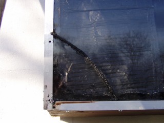 A let�rt sarok megragasztva